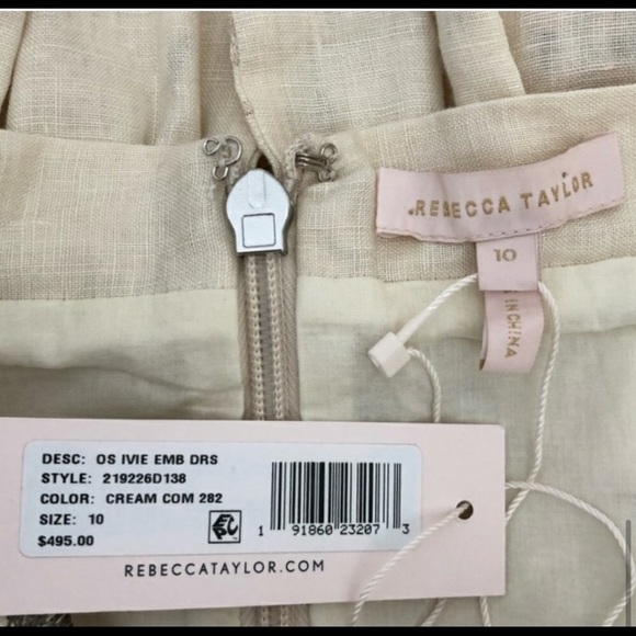 Rebecca Taylor off the shoulder embroidered dress - Picture 4 of 4